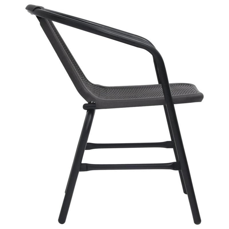 Chaise de patio empilable avec coussin