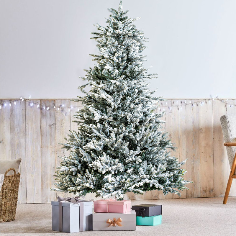 Arbre de Noël pin floqué,  8 pi