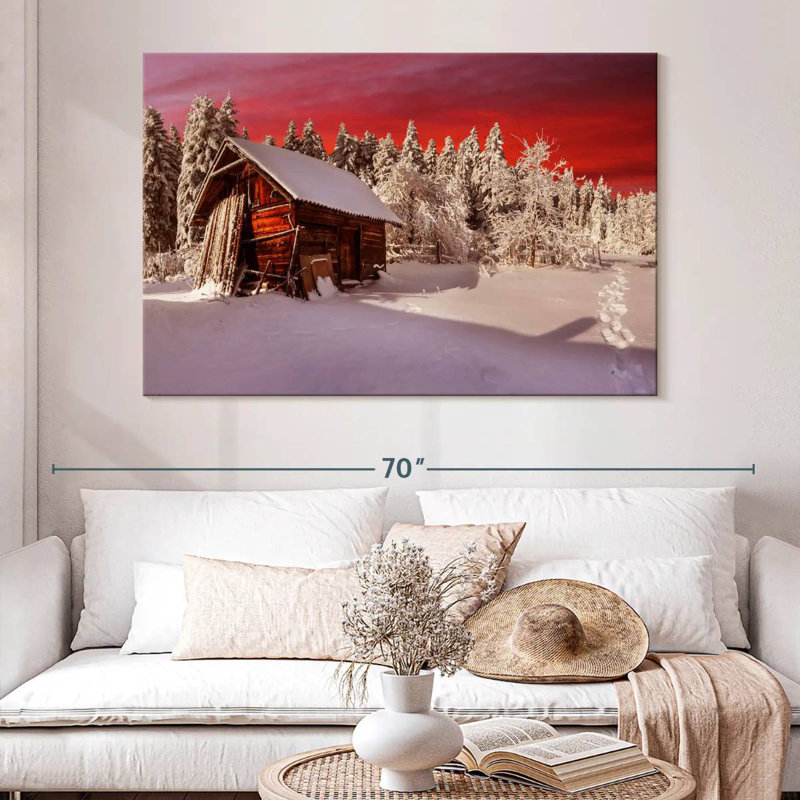 Lilie rustique chalet d'hiver, H 34 po x l 51 po