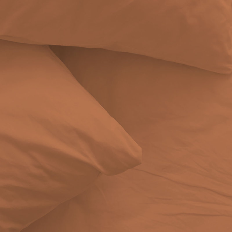 Ensemble de draps en rayonne de bambou 6 pièces , Ensemble de draps pour lit simple + un drap-housse, Grès