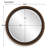  Porthole Bronze Round Mirror