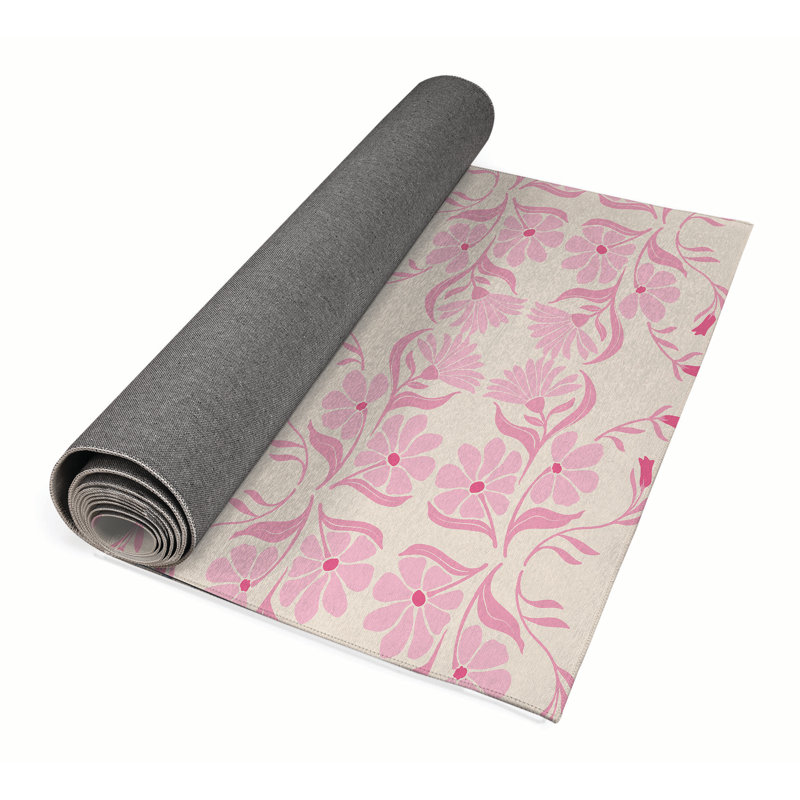 Groovy Flowers Area Rug, Runner 2'6" x 8'
