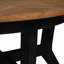 Table, table basse ronde en bois de 32 pouces pour le salon, tables basses en bois de style campagnard Mid-Century pour appartement, assemblage facile, plateau noir et noyer
