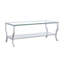 Table basse chromée