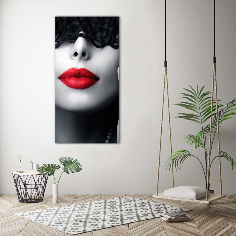Lace Mask - Wrapped Canvas Print