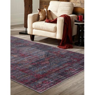 Tapis Hazelip - rouge et noir
