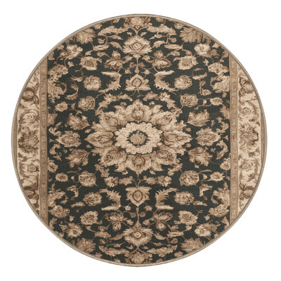 Machine Washable Persian Brown Area Rug