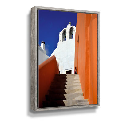 «Dejanique Stairway to Church and Sky» par Kathy Yates, reproduction sur toile