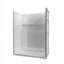 60" x 32" 4-Piece Direct-to-Stud Alcove Shower Wall Kit With Shower Base Combo in White