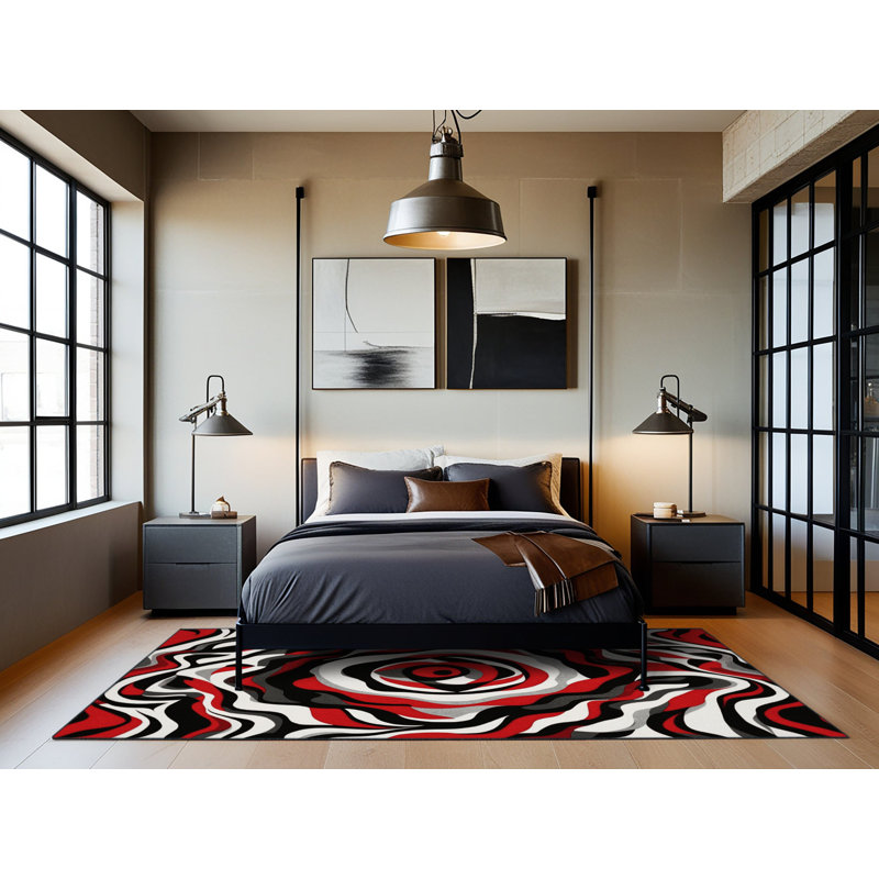 Twilight Fracture Rug, Rectangle 2' x 3'