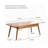 Solid Wood Top Plate Desk Coffee Table-1630231377