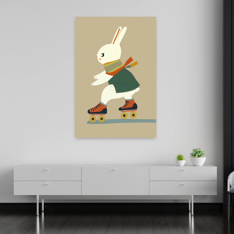 Reproduction d'art rétro sans titre, forêt de lapins rétro, 60" H x 40" W