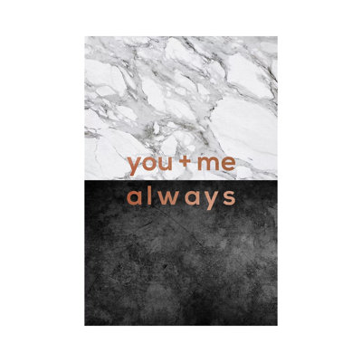 You And Me Always Copper by Orara Studio - Wrapped Canvas Gallery-Wrapped Canvas Giclée
