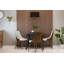 Chaise d'appoint rembourrée et capitonnée Amundi-1165404494