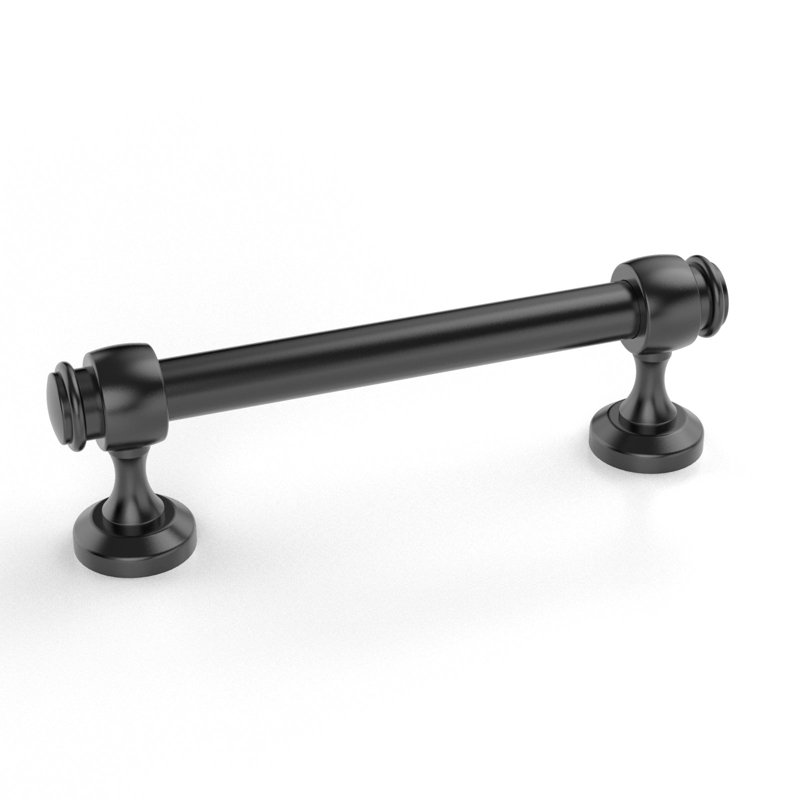 Milano Door and Drawer Pull, Matte Black, 4, 1
