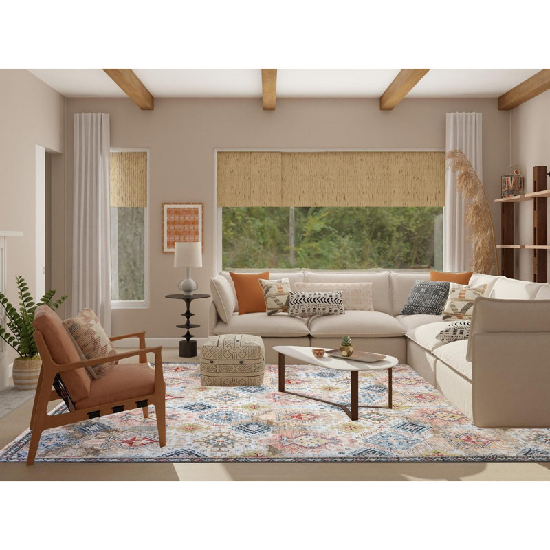 Tapis blanc en laine doux noué à la main 9 pi x 12 pi Albabaster blanc 1D8AB087CFDB4C42B101CC9C1EF01250