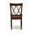 3 Piece Kitchen Table Set for Small Spaces Contains a Rectangle Dining Table with Butterfly Leaf and 2 Dining Room Chairs, Mahogany-567587350