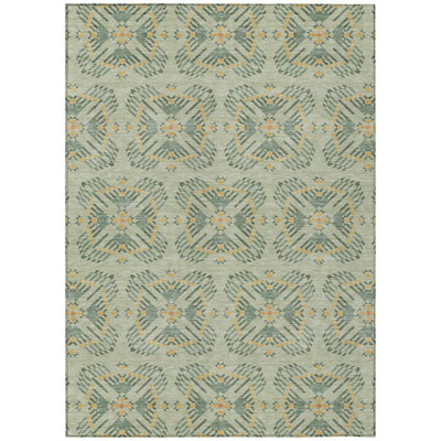Machine Washable Indoor/Outdoor Chantille ACN2563 Geometric Rug