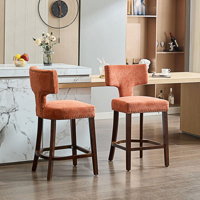 Ensemble de 2 tabourets de bar modernes Mid-Century