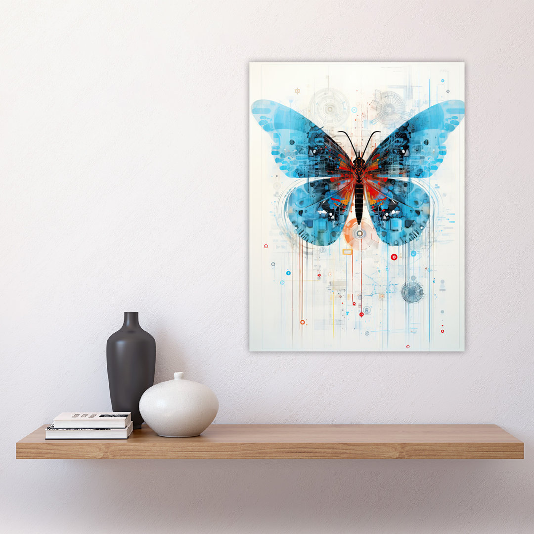 Wall Art Print Butterfly Spy Robot Hybrid Secret Military Schematic Futuristic Complex Arcane Manuscript Gift Cave Poster