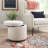 Thurleigh Round Sherpa Ottoman with Storage-346006564