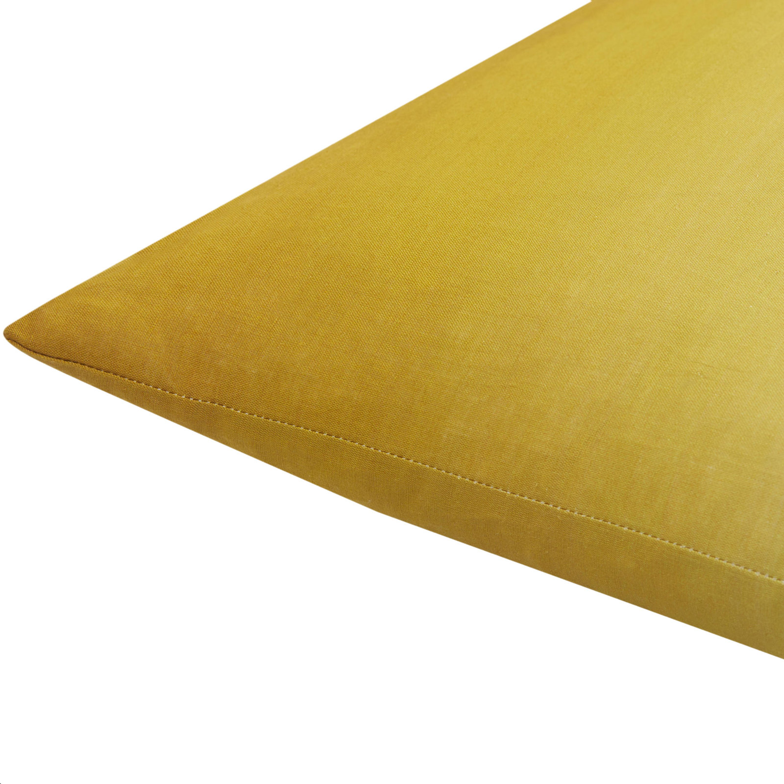 Deadra Ombre Linen Throw Pillow, Mustard, 20" x 20", Polyester/Polyfill