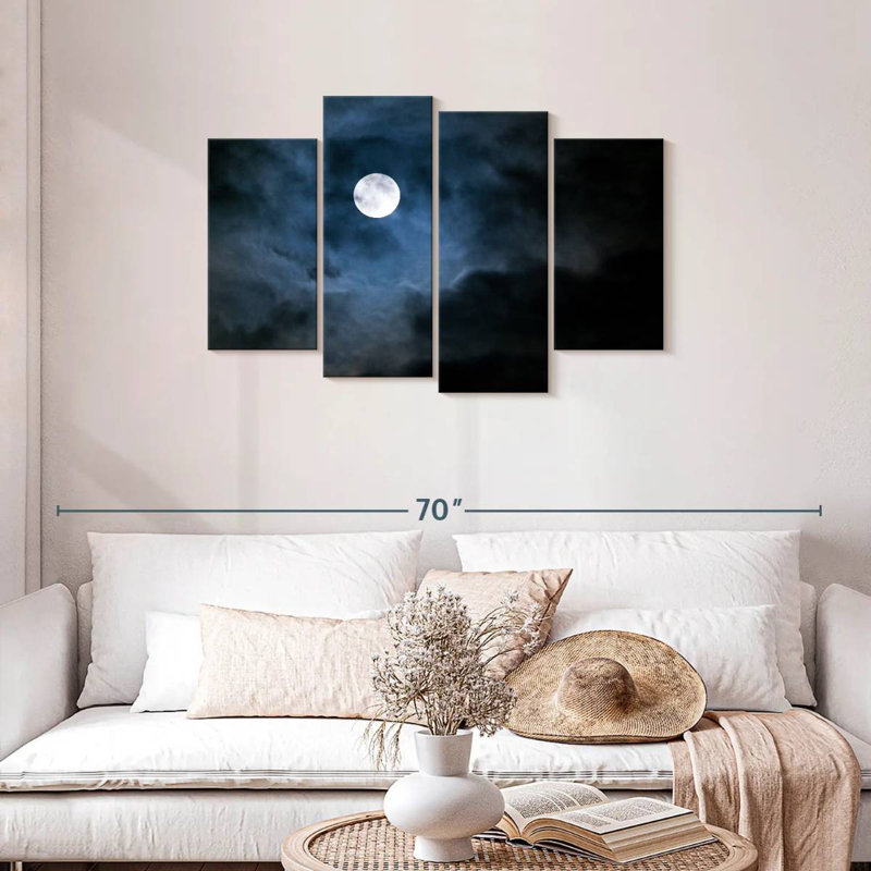 Oberle majestueux pleine lune, H 27 po x l 43 po