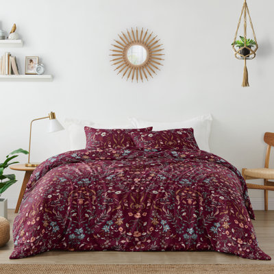 Boho Floral Wildflower Duvet Cover Bedding Set by Sweet Jojo Designs