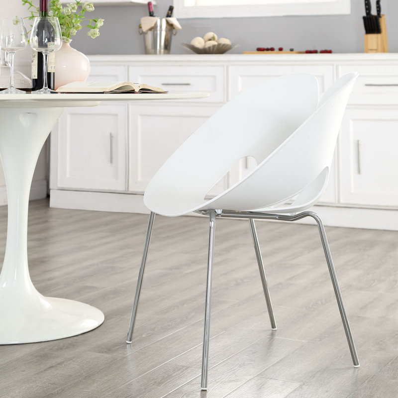 Modway Envelope White Dining Armchair