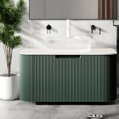 Meuble-lavabo moderne (avec meuble-lavabo et lavabo) avec rangement