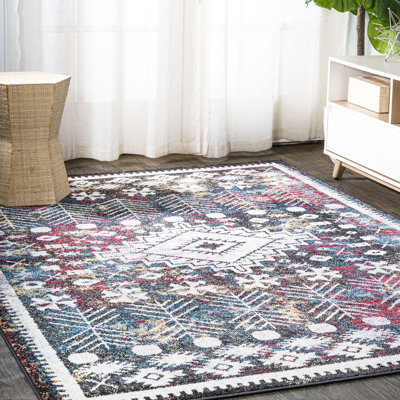 Dhiya Distressed Kilim Multi Rug