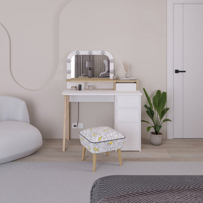 Camryne Dressing Table with Mirror