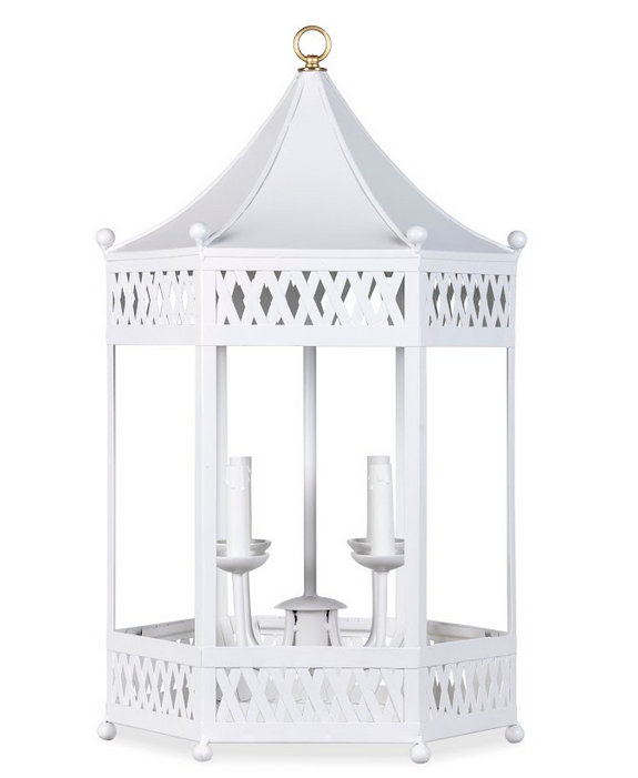 Pagoda Lantern Chandelier, Black