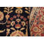 Tapis bleu unique de style années 2000 de 9 pi 1 po x 12 pi 5 po