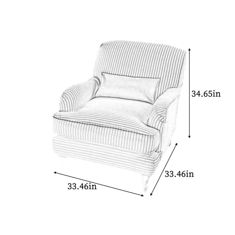 Red Barrel Studio Murrillo 33.46'' Rolled Arm Sofa | Wayfair