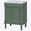Meuble-lavabo 24 po avec lavabo supérieur, meuble de rangement moderne à 2 niveaux, meuble-lavabo simple, grandes tablettes de rangement (Remplacer SW000102AAF)-108840376