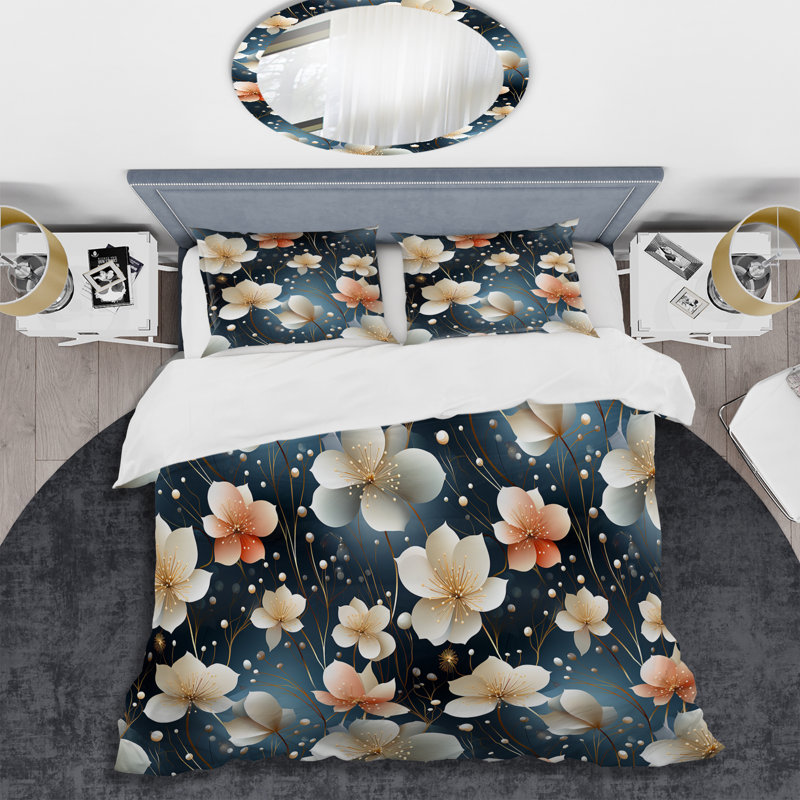 Ensemble de housse de couette Mystic Aura, Housse de couette simple + 1 taie décorative stan