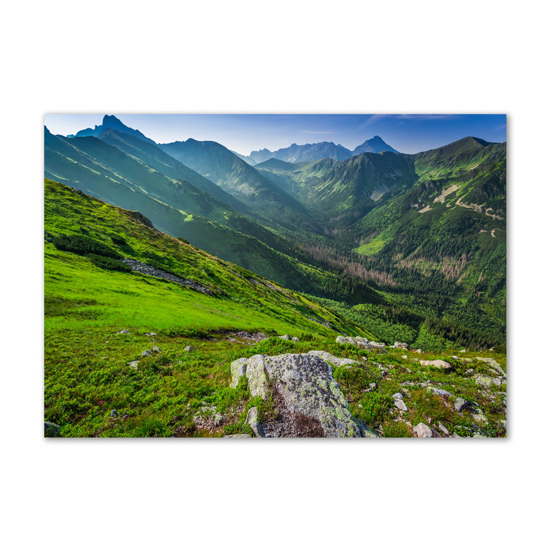 Dawn In The Mountains - Wrapped Canvas Print