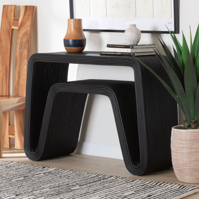Console Bali & Pari Abebi Black Rattan