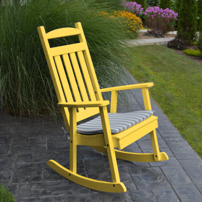 Chaise berçante de porche classique Aaliayh