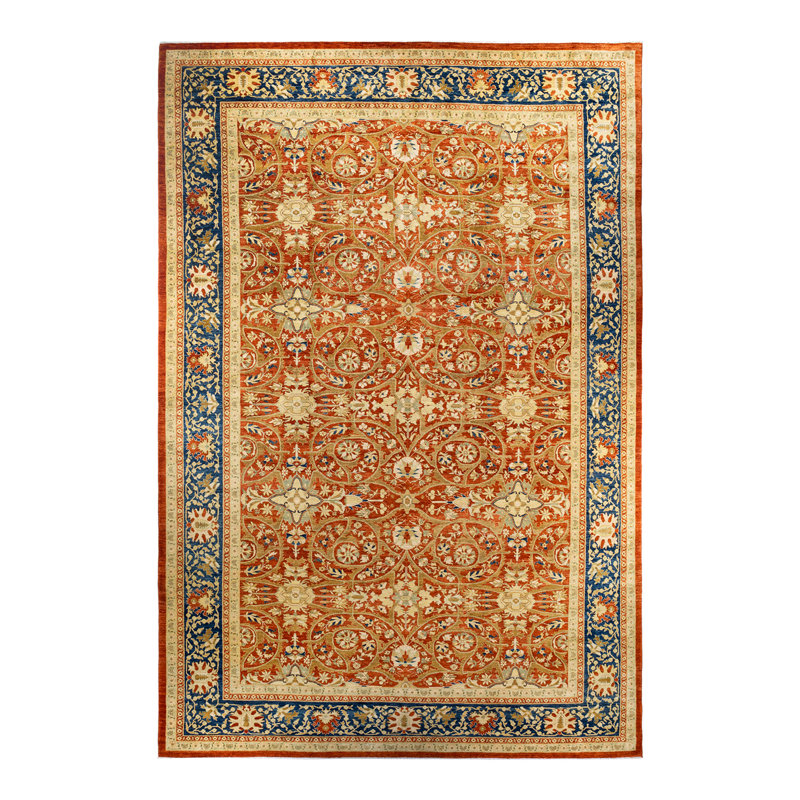 Eclectic One-of-a-Kind 18' 5" X 12' 5" Hand Knotted Area Rug