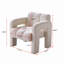 Fauteuil d'appoint rembourré Boucle
