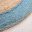Tapis bleu / brun en jute et coton tissés à la main Trogdon-11924418