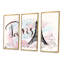 With With Paris Eiffel Tower - 3 pièces, cadre flottant, impression sur toile-652264042-652264046