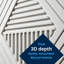 Panneau mural en PVC souple 19,7 "x 40,6" en PVC souple blanc (paquet de 10)-124571487