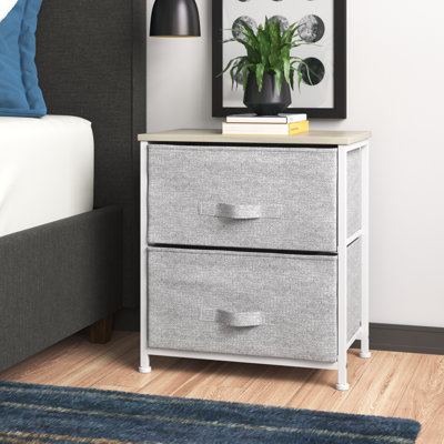 Bannerman 45cm W Metal Bedside Table