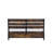 Juvanth Rustic Oak & Black Finish E.  Bed With Storage