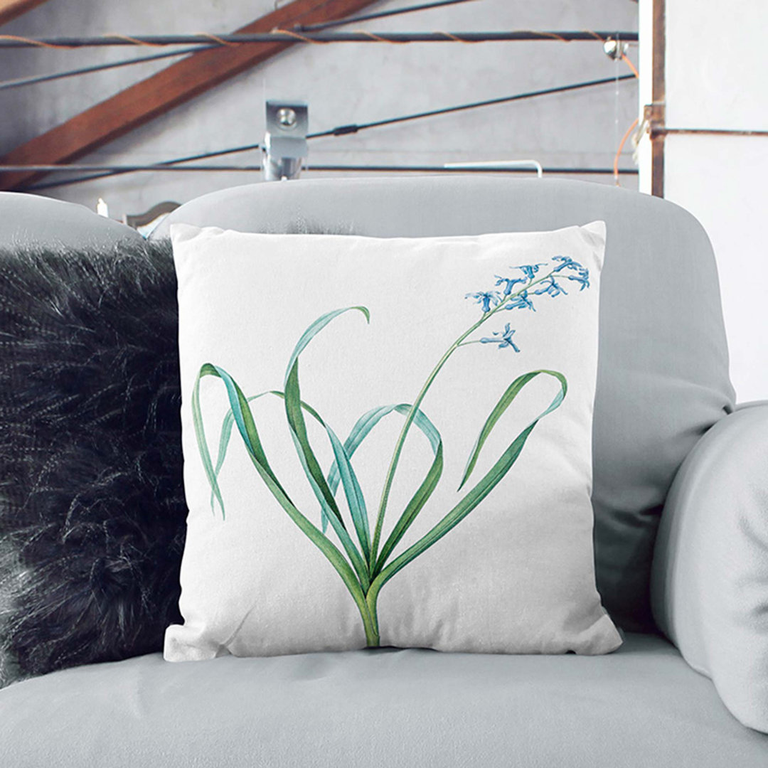Dutch Hyacinth by Pierre-Joseph Redoute Cushion with Filling