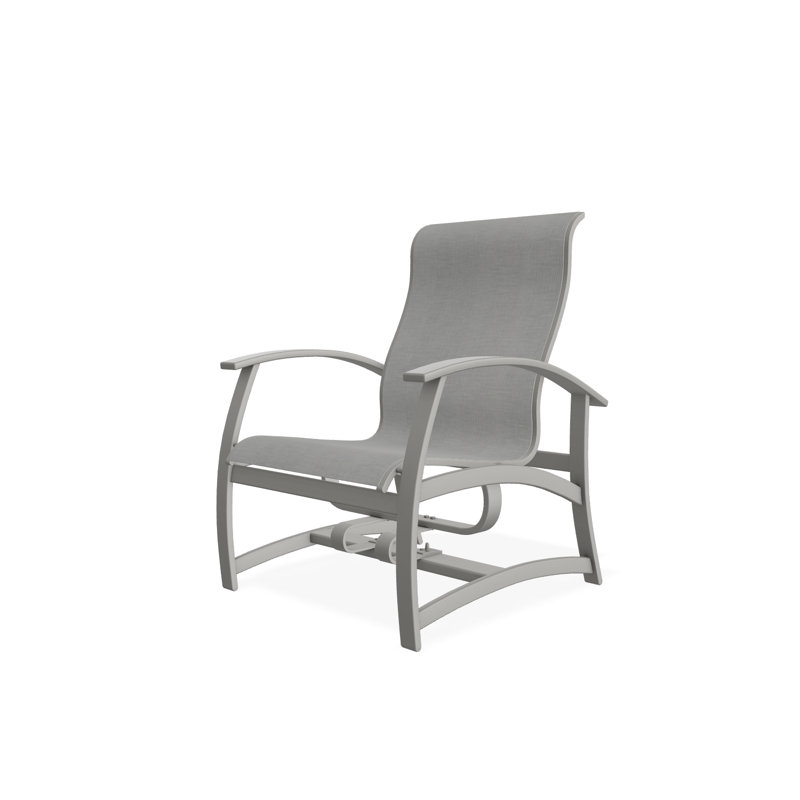 Belle Isle Outdoor Lounge Chair, Snow, White 6D Sunbrella®
