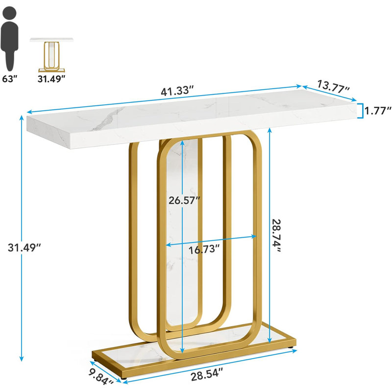 Leoh 41.33" Console Table with LED Lights